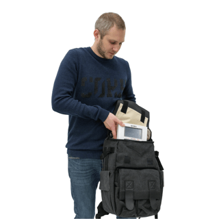 Backpack to carry Globus devices